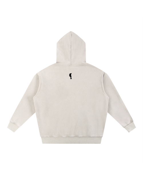 "nonchalant" Hoodie - White